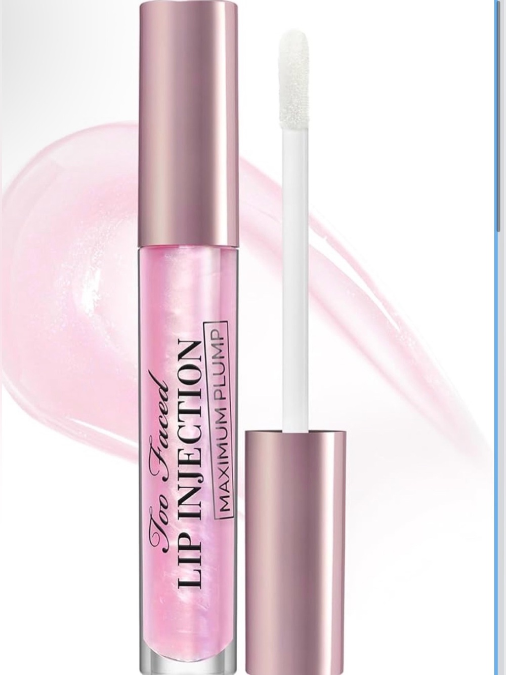 Too Faced Lip Injection Maximum Plump Lip Gloss - Shimmery Light Pink